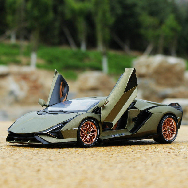 大号1:18兰博基尼闪电跑车合金汽车模型仿真金属儿童玩具礼物装饰