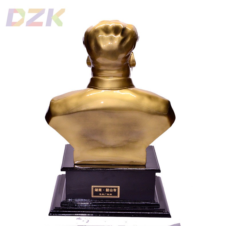 主席铜像毛爷爷半身树脂像 工艺品雕塑像家居客厅装饰摆件 34cma8