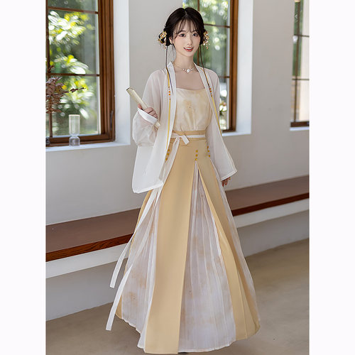 云藏月绣飞机袖三涧裙宋制日常