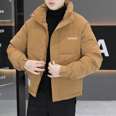 夹克外套男款加厚防风保暖青少年春秋年轻爸爸痞帅风修身复古机车