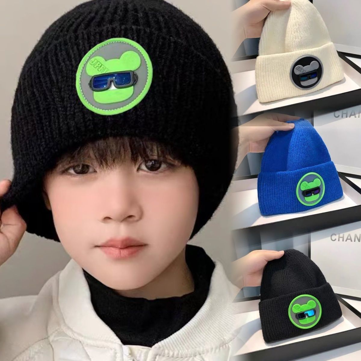 男孩帽子潮流韩版帅气防风冬天户外防寒韩系4-5岁大头围今年流行