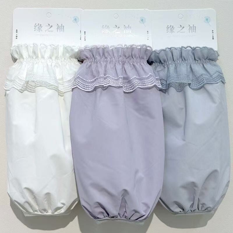 袖套短款女春秋羽绒服套袖工作防脏上班手袖套冬季新款2026薄耐脏