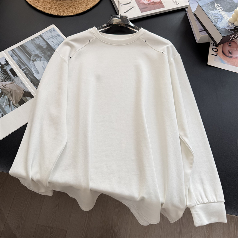 加绒~糯叽叽的！春季白色加厚T恤上衣女宽松百搭显瘦内搭打底衫,女装/女士精品,T恤,淘宝优惠券,粉丝福利购,淘宝优惠卷