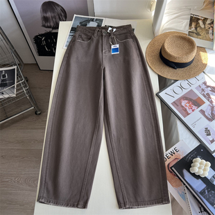 活性定染 牛仔裤 弯刀裤 宽松休闲哈伦老爹裤 秋季 穿出松弛感