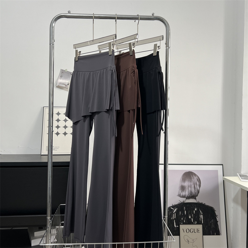 防走光喇叭裤普拉提运动健身裤