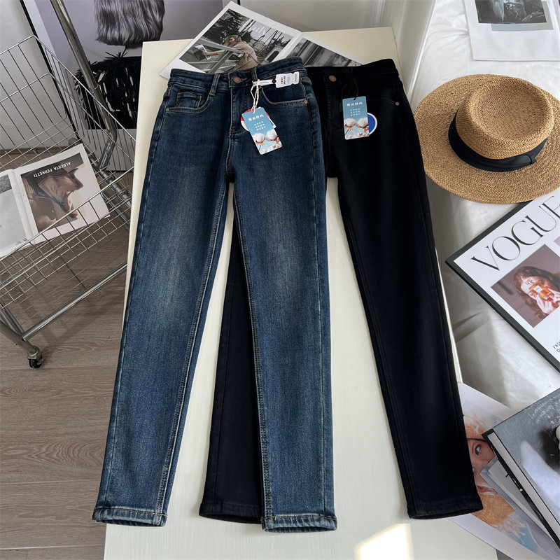 镇店之宝~！神裤升级 高腰显瘦弹力小脚裤加绒铅笔长裤靴裤女秋冬