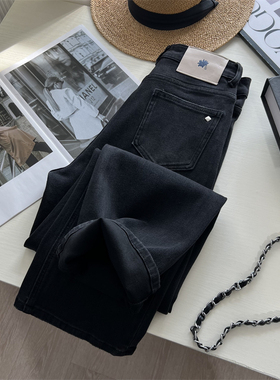 口碑四面弹 高织高密 ~！水洗软牛仔窄版直筒牛仔裤 宽松显瘦长裤