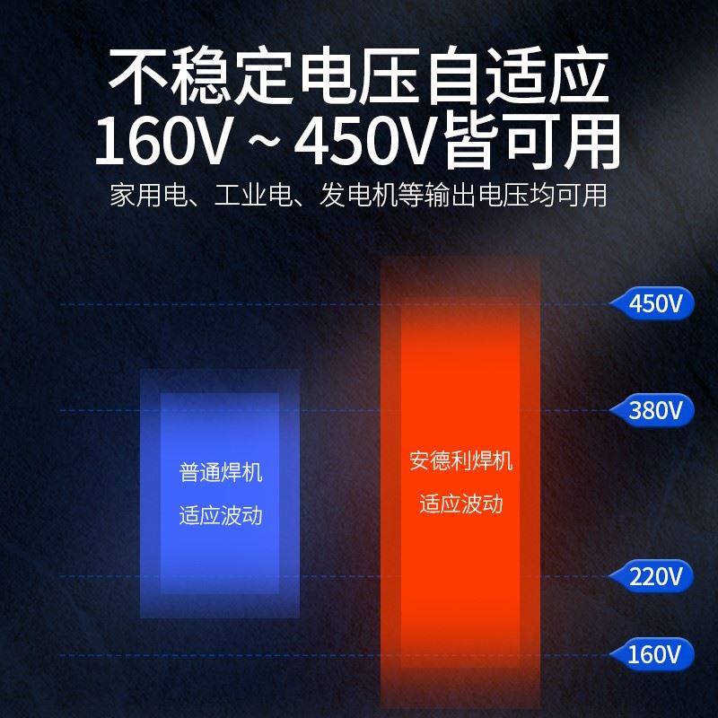 安德利电焊机220V工业级家用纯铜380v双电压小型便携式二保焊两用 五金/工具 其他电焊/切割设备 原图主图