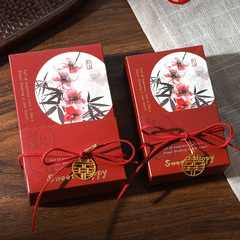 2025新款结婚喜糖盒美景良缘婚礼婚宴喜宴糖盒高级感糖果盒子空盒