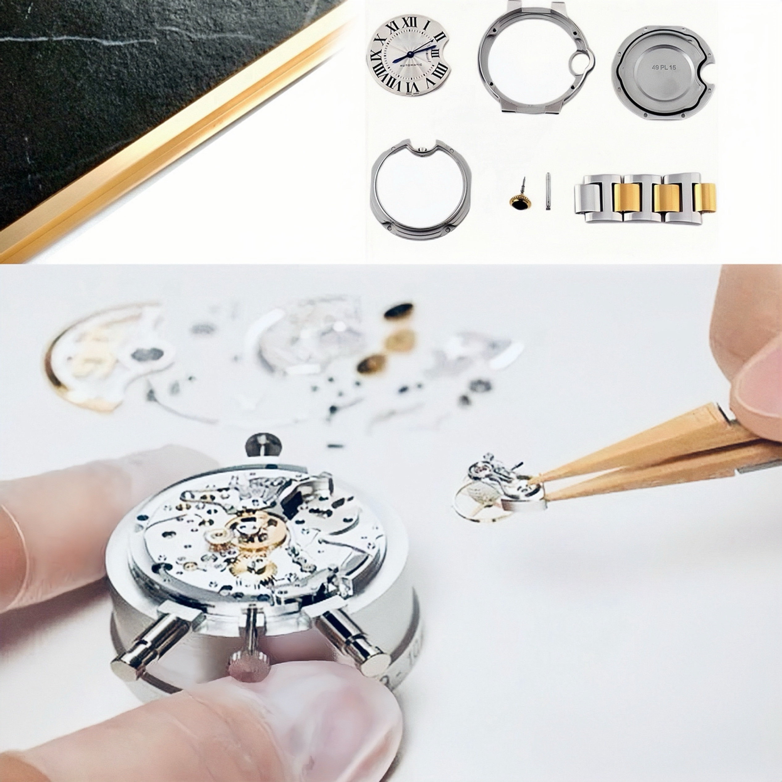 手表清洗保养机械表修理洗油石英表更换电池玻璃镜面把头把心表带