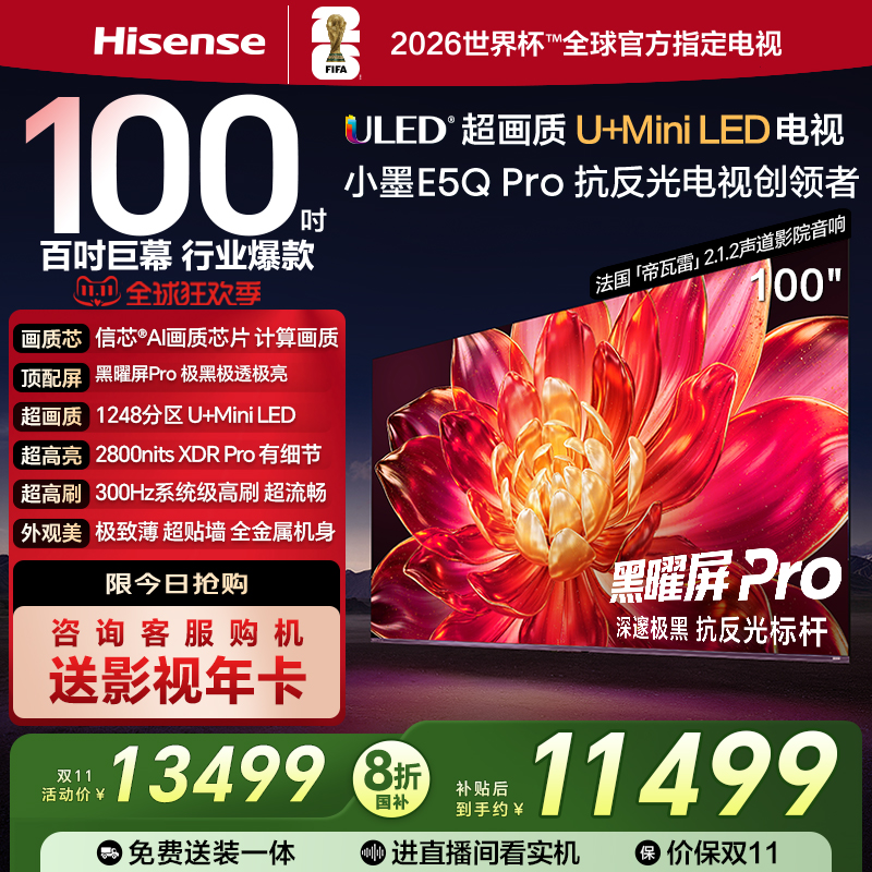 总裁推荐海信电视小墨100E5QPro