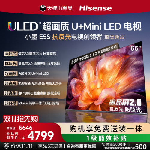 海信小墨E5S65吋U+MiniLED电视