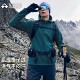 拓路者户外连帽抓绒衣男款 春秋冬肌理格子绒外套徒步保暖拉链上衣