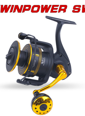 Lurekiller新款金属轮体铁板轮波趴轮高速比大齿盘SW6000HG正品