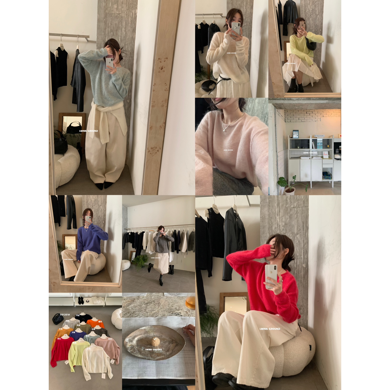 IMISS必带绝美～高品质超细马海毛保暖毛衣（含33羊毛）H991261