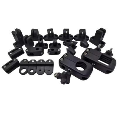 ZCE01尼龙转接夹十字固定夹圆管连接塑料夹管支架T型锁紧夹感应器