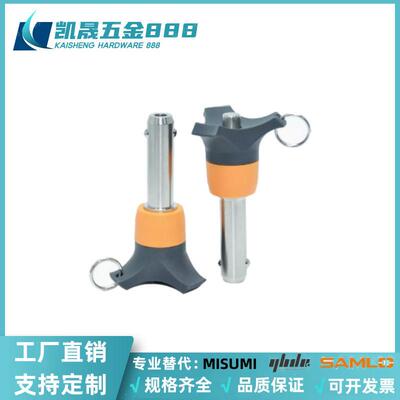 ZAA05-d5/d6/d8-L10/15/20/25/30/35/40/50球头锁紧销快卸插销