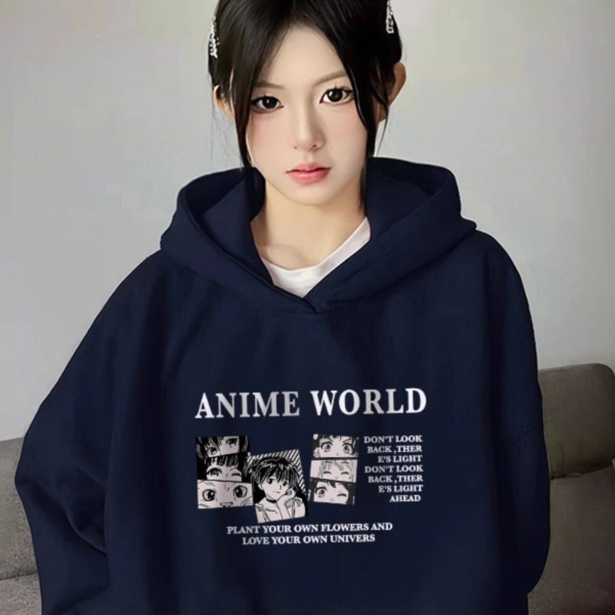 卫衣女加绒连帽秋冬季新款宽松感外套校园风小众设计感上衣女