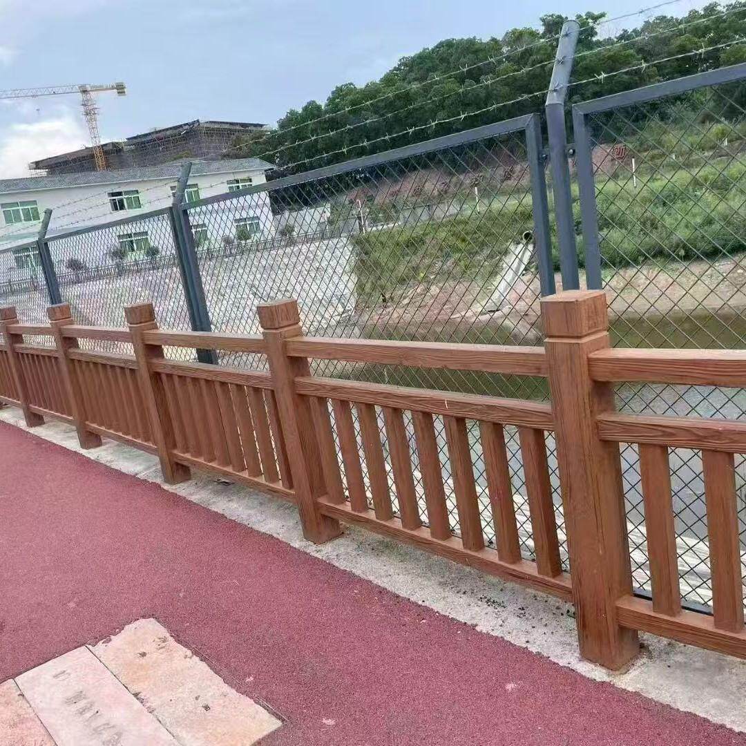 水泥仿木护栏河道景区新农村水泥护栏钢筋混凝土预制栏杆
