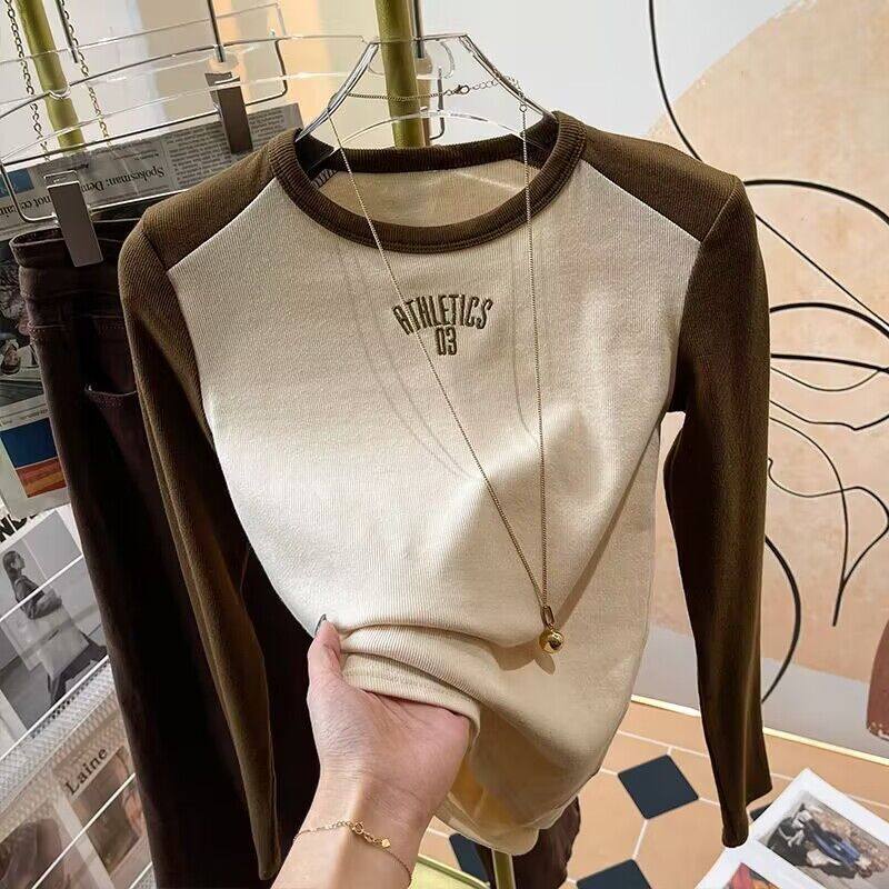 女童长袖T恤春秋新款修身打底衫秋冬中大童炸街洋气内搭上衣,女装/女士精品,大码内搭,淘宝优惠券,粉丝福利购,淘宝优惠卷