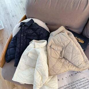 男童轻薄夹棉棉服新款儿童外套冬季中小童小棉袄宝宝棉衣上衣
