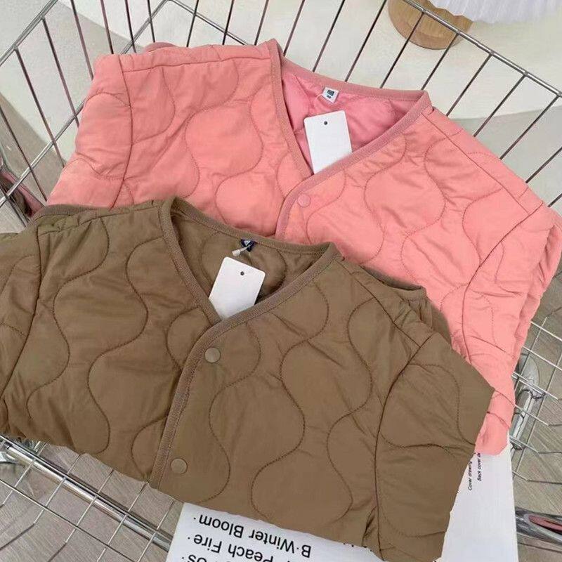 童装 男童 女童 大童保暖轻薄棉服绗缝茄克（外套新品）449855