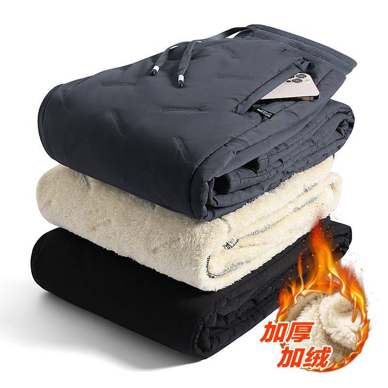 棉裤男加绒加厚羊羔绒裤子宽松大码青中老年爸爸保暖束脚运动卫裤,女装/女士精品,棉裤/羽绒裤,淘宝优惠券,粉丝福利购,淘宝优惠卷