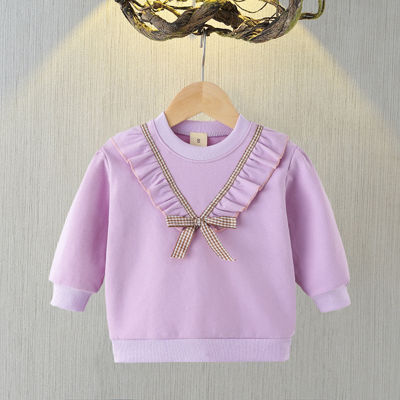 童装女童秋装卫衣2025新款小童韩版洋气儿童春秋款女宝宝时髦上衣