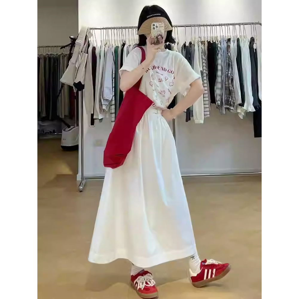 01560# 【新店开业活动】（100%棉）短袖T恤女宽松大码印花