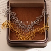 羽落 轻奢小众设计师款 手链女款 925银手链 气质抽拉式 手链