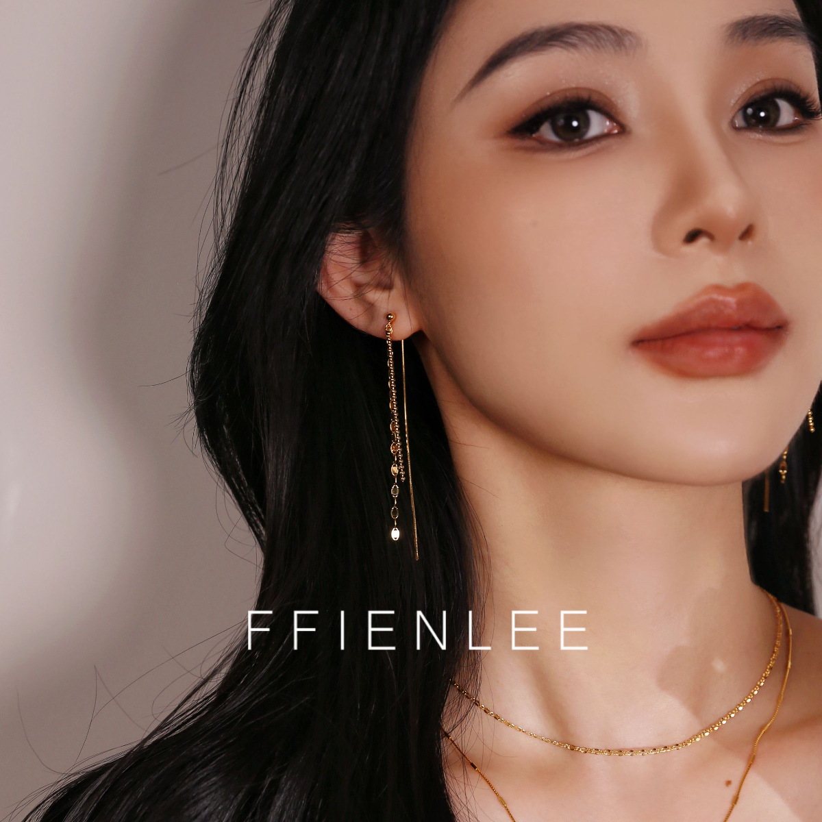 925银耳饰  生椰拿铁  德鲁纳酒店IU同款流苏耳环小众高级感耳饰