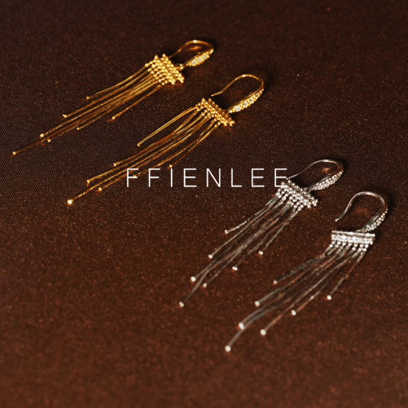 925银耳饰  悦动旋律 轻奢小众设计耳挂女款气质百搭耳环