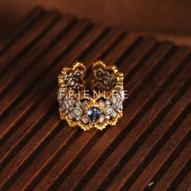 925银戒指  穹宇双辉 轻奢小众拼色活口戒气质百搭戒指,饰品/流行首饰/时尚饰品新,银饰戒指,淘宝优惠券,粉丝福利购,淘宝优惠卷