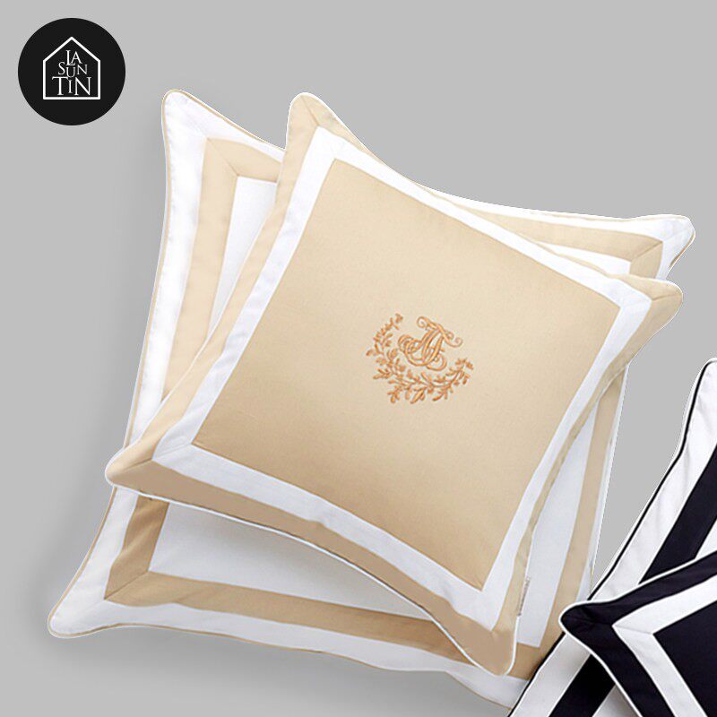 【闭店清仓】LaSuntin长绒棉贡缎精致刺绣枕套靠垫套底价清仓合辑