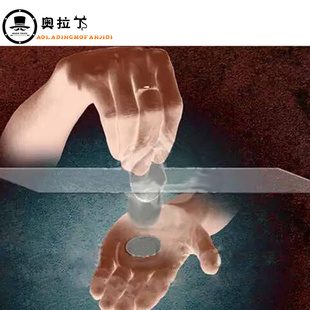 新款 硬币穿玻璃 蝴蝶币 硬币幻术 儿童近景魔术道具玩具