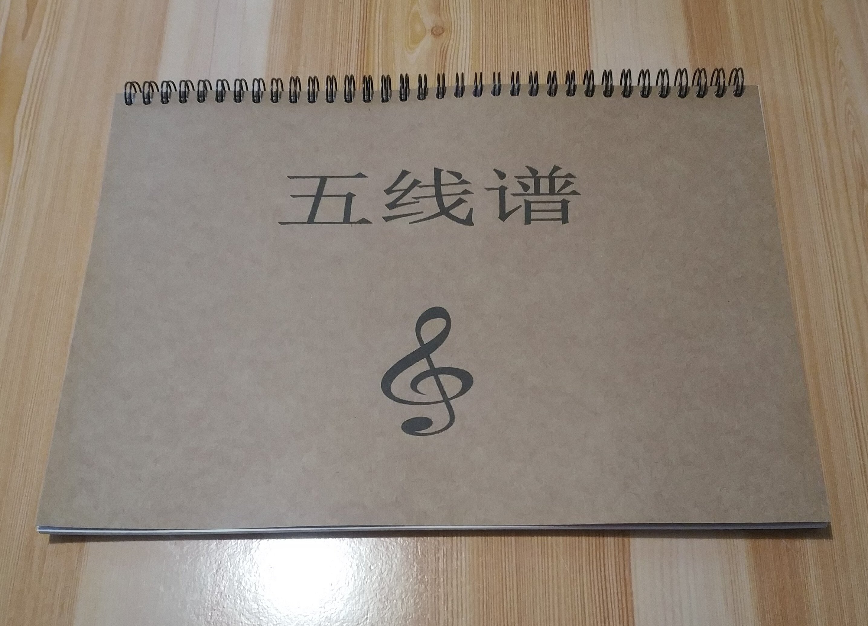横版加厚A4五线谱本子活页包邮