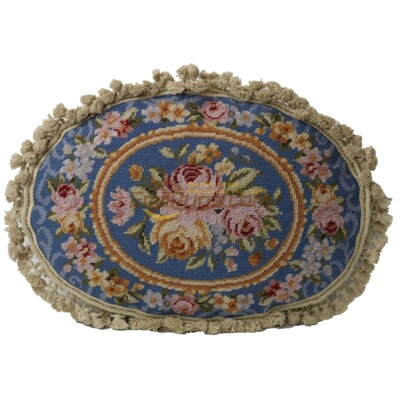 欧式needlepoint加厚民族编织抱枕绒绣抱枕针绣文艺复兴时期卧室