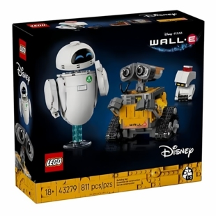 LEGO乐高43279瓦力与伊娃迪士尼系列男女益智拼搭积木玩具礼物