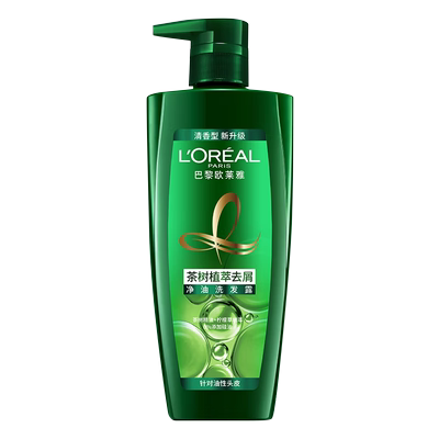 欧莱雅茶树植萃洗发水露700ml清洁头皮控油蓬松去屑洗头膏无硅油