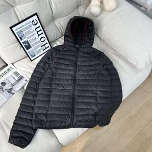 保暖26020340 羽绒服纯色冬季 连帽薄款 排骨休闲风简约男士