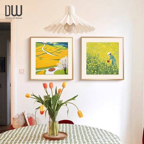 治愈系田园治愈系餐厅装饰画