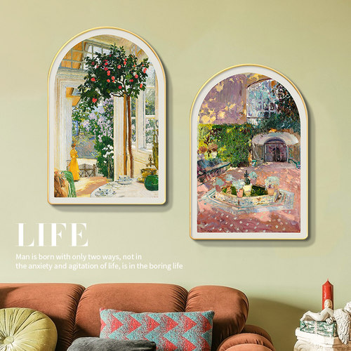 法式小众艺术挂画入户玄关装饰画