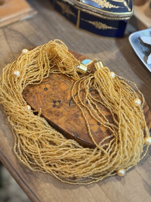 中古默认微瑕不退不换 多层项链  意大利