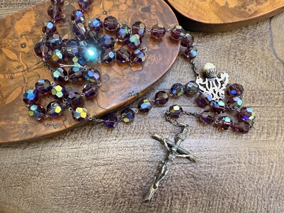 中古默认微瑕不退不换  验银90.5水晶长项链 意大利