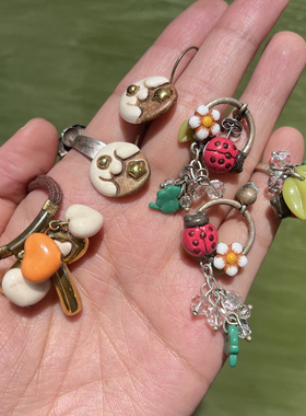 中古不完美不退不换  thun意大利陶瓷贵牌 耳环手链套装