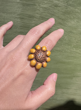 中古不完美不退不换 thun陶瓷铜戒指 开口意大利