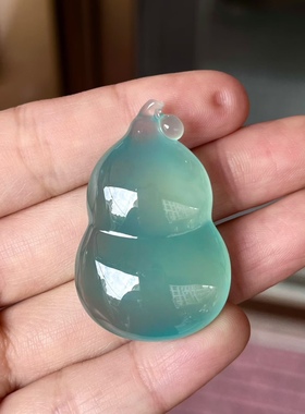 天然翡翠天空蓝大葫芦1220.5