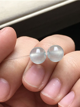 翡翠玉佛观音葫芦如意福瓜豆吊坠花件天然A缅甸0420.4一对珠珠