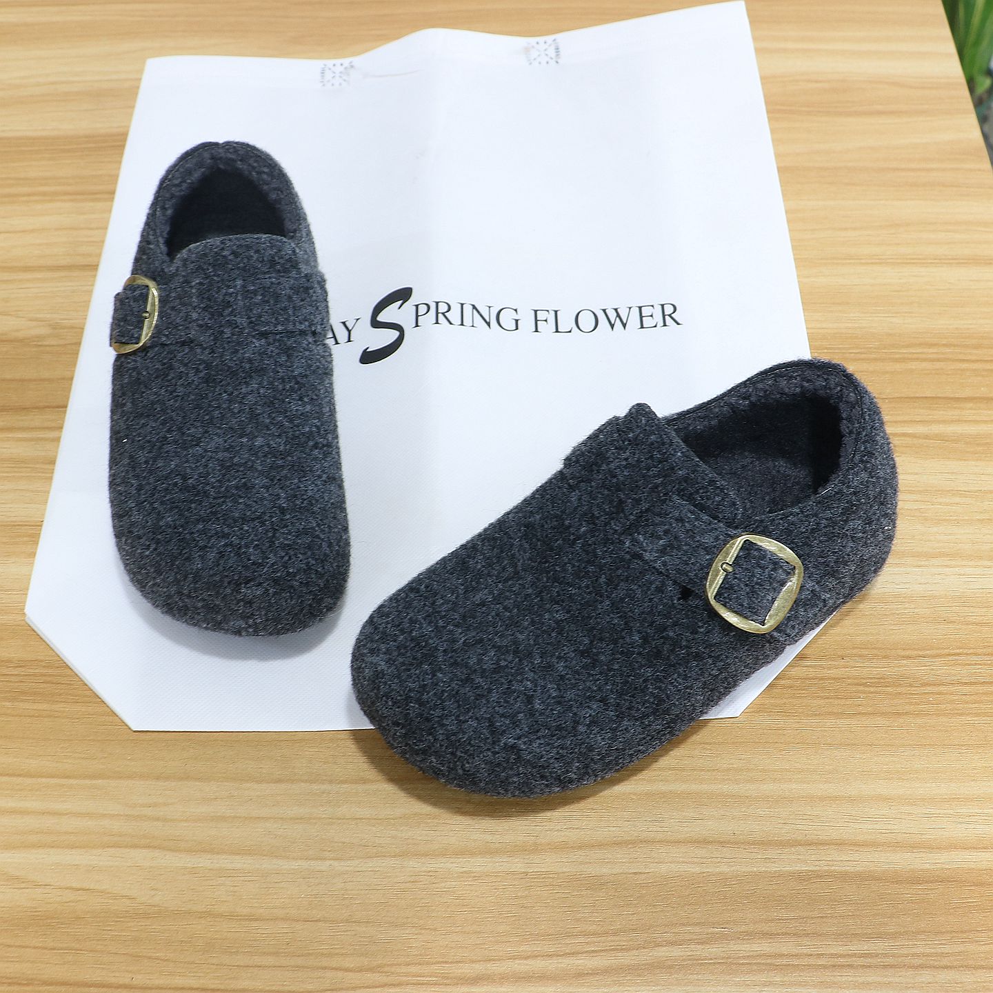 诗路花语加绒勃肯鞋2025冬毛毛鞋