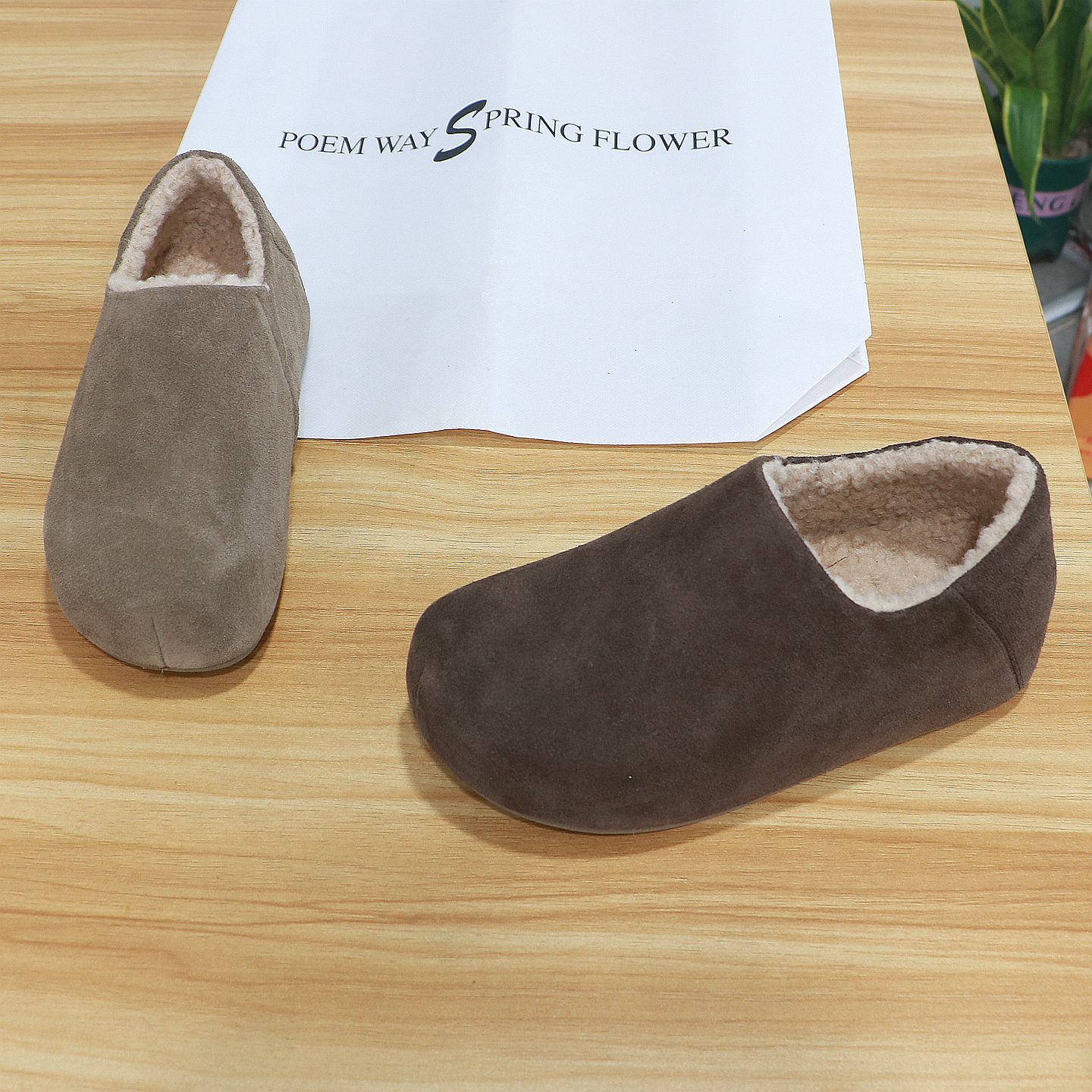 诗路花语2025冬真皮加绒勃肯鞋